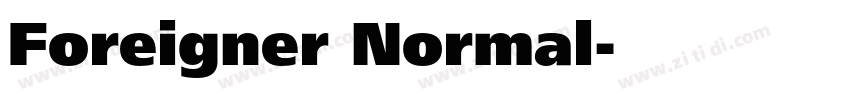 Foreigner Normal字体转换